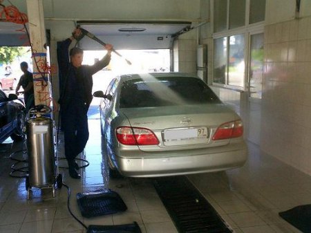 Мытье и полировка кузова автомобиля на СТОА