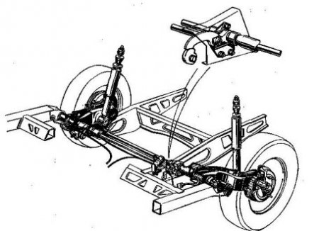 Задняя торсионная подвеска